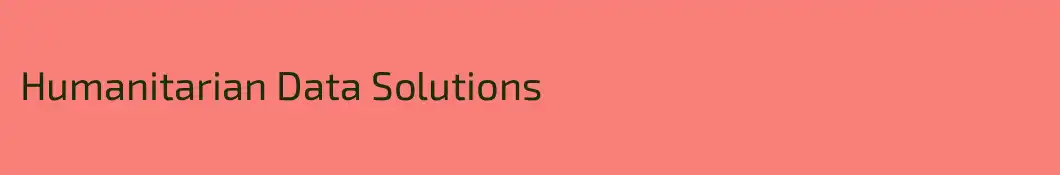 Humanitarian Data Solutions